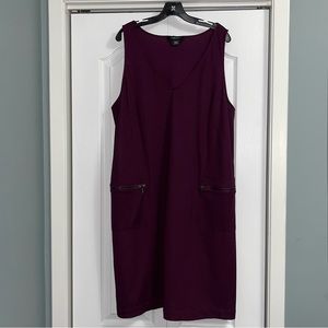 PENNINGTONS MICHEL STUDIO DRESS WITH POCKETS sleeveless office size 24 casual